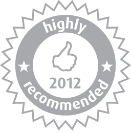 Zoover embleem: In 2012 ontvangen ‘Highly Recommended Label ‘ van Zoover